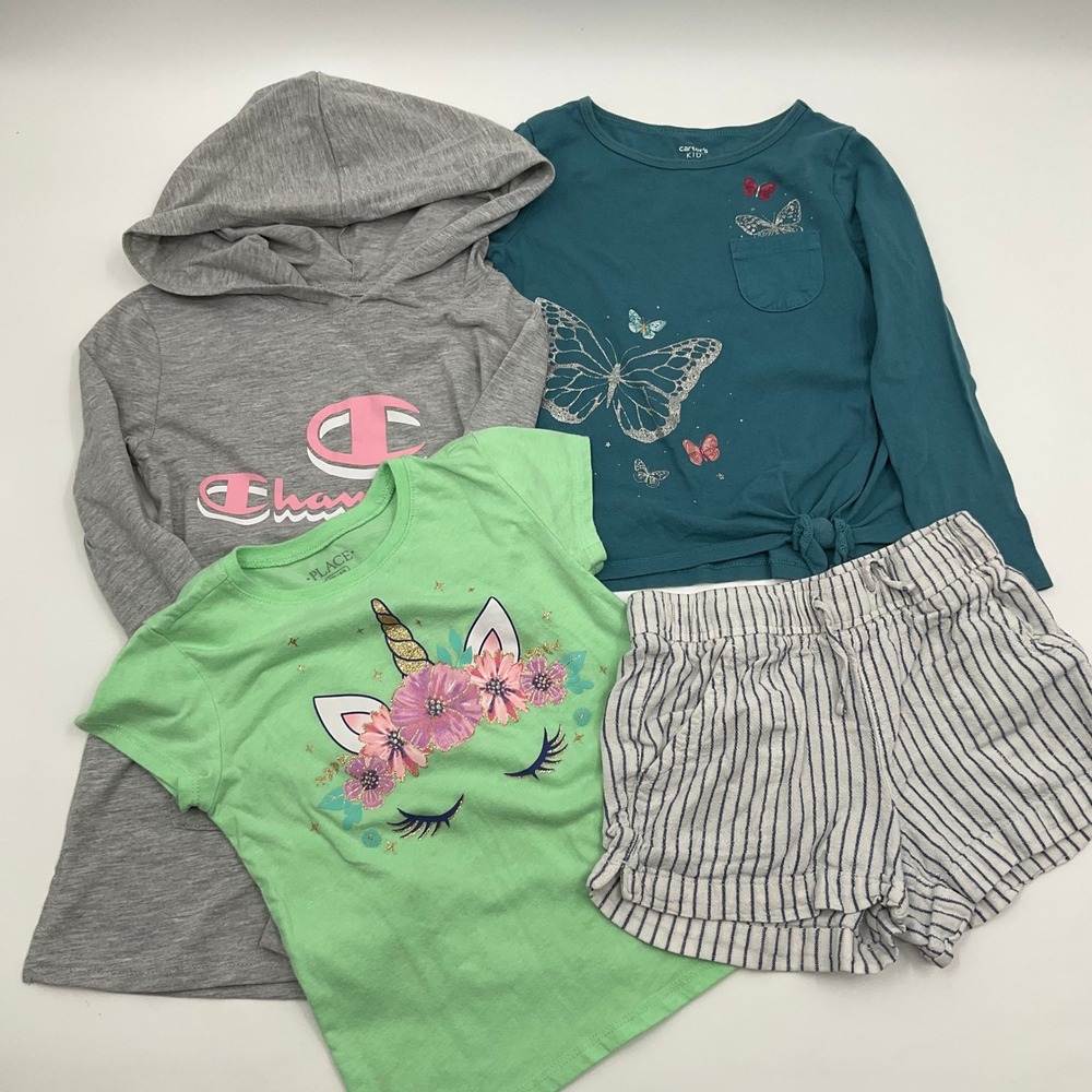 Girls Lot 4pc Clothes Size 6 Cottagecore Fairycore Kidcore Angelcore Butterfly